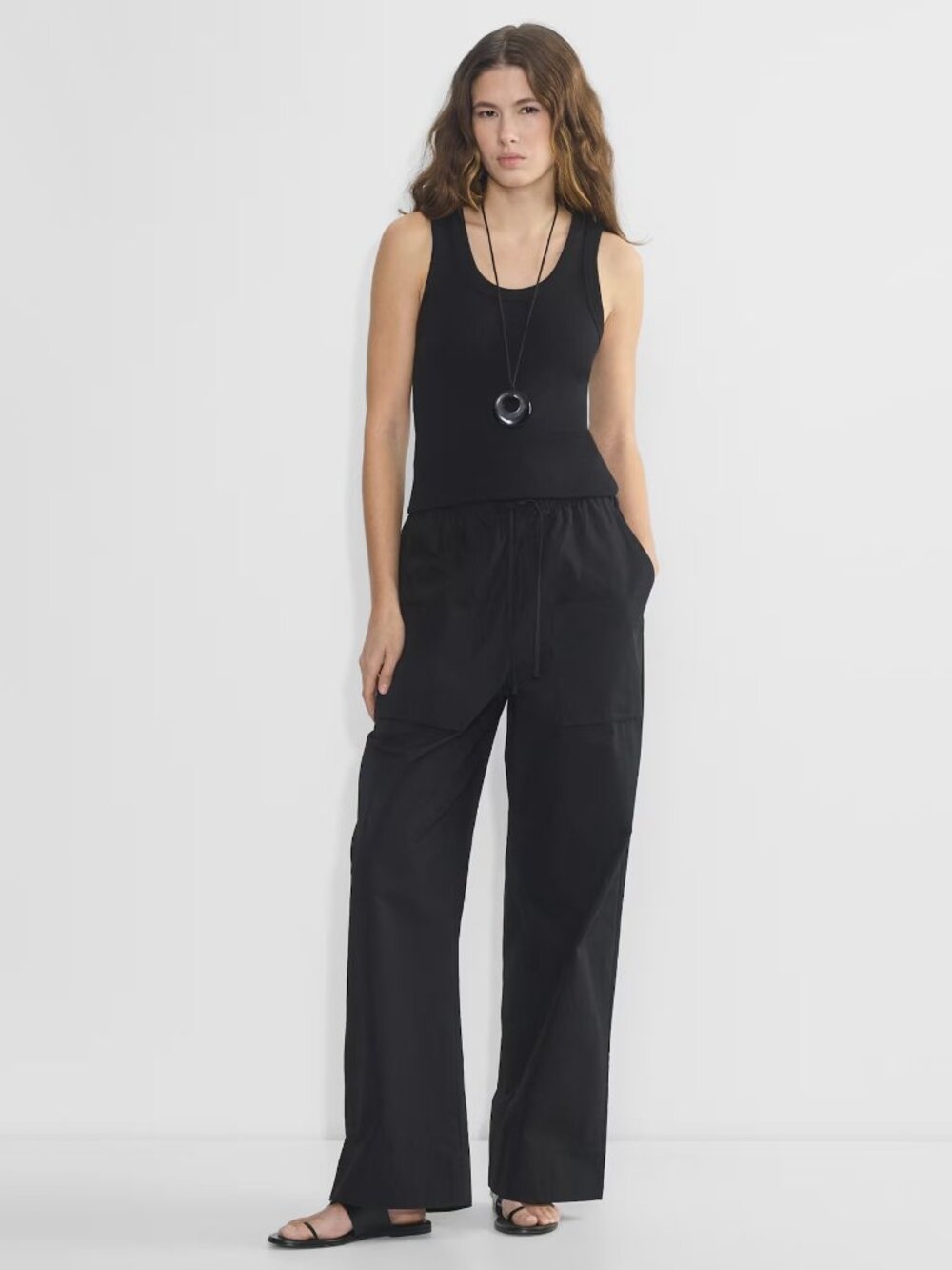 Babaton (aritzia) "System" Poplin Pants in Black, size Small
